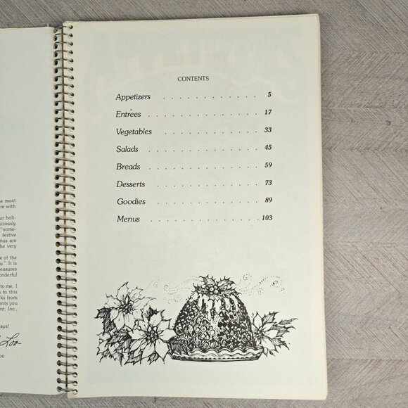Miriam B. Loo Holiday Cookbook Spiral Bound 1979 Recipes Christmas Baking - Picture 3 of 9